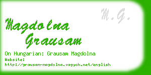 magdolna grausam business card